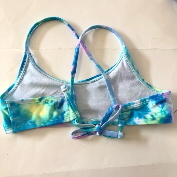 Bundle Art Class Cat & Jack Girl Tie dyed Bralette Blue Stars Bikini Bottoms 3Pc - Picture 5 of 14